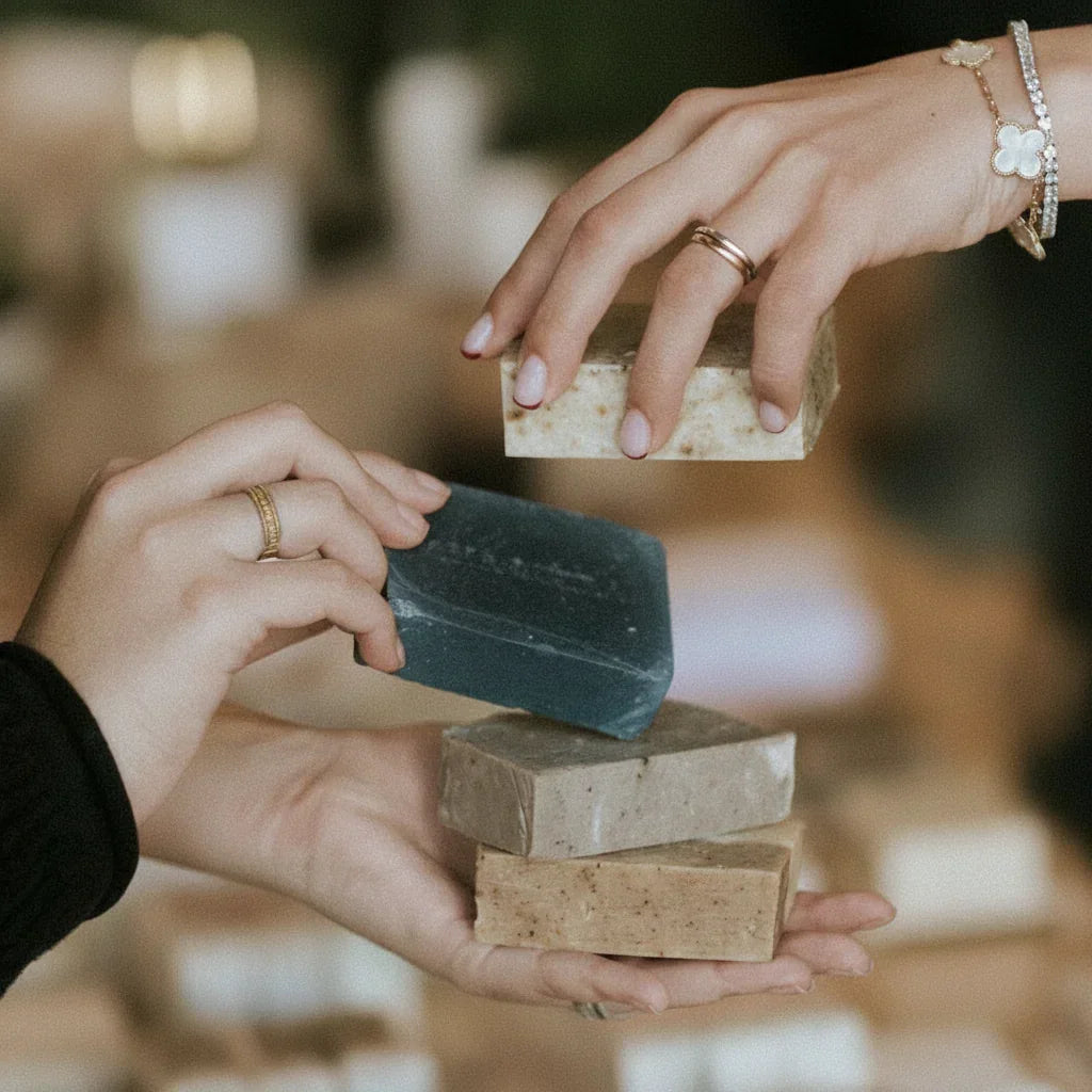 Ama-Lurra a pack of 4 handmade natural soaps AMA-LURRA