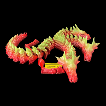 Articulated Multicolor Hydra Dragon 3d print 14" - 36 cm - WEDOART-IL