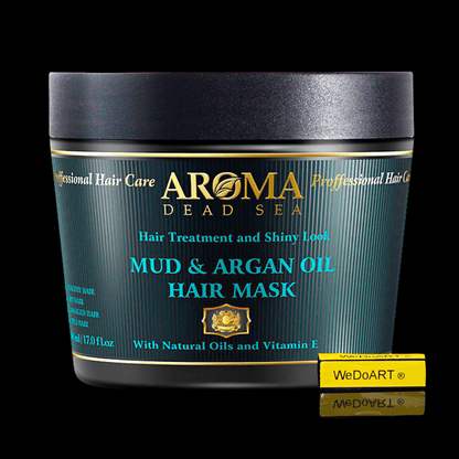 Black Mud & Argan Oil Hair Mask 500 ml - WEDOART-IL