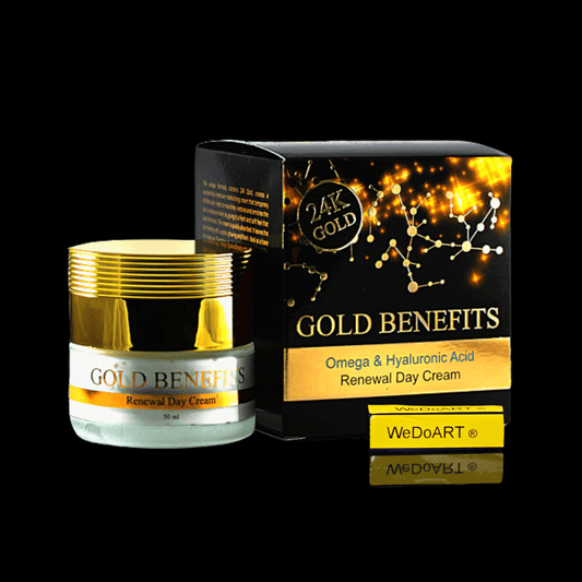 BLACK PEARL- Gold Benefits Jar Day Cream 50 ml - WEDOART-IL