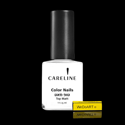 CARELINE COLOR NAILS top matte nail polish 15 ml - WEDOART-IL