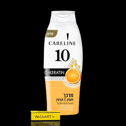 Careline Conditioner 10 vitamin C and keratin for damaged and split hair 700 ml - WEDOART-IL