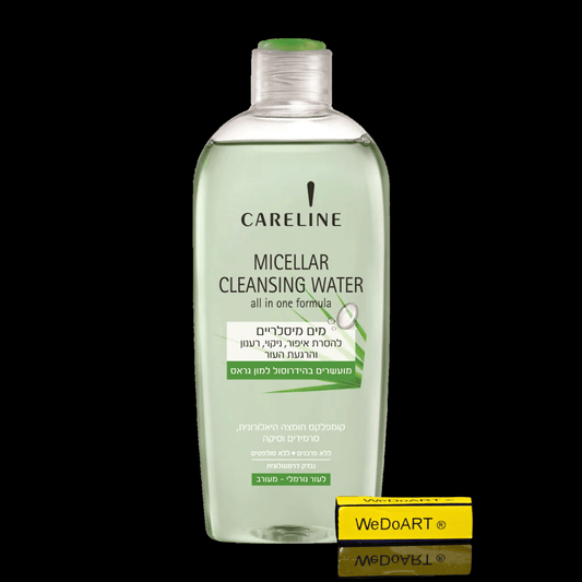 CARELINE Makeup removal micellar face water with lemon grass hydrosol 400 ml - WEDOART-IL