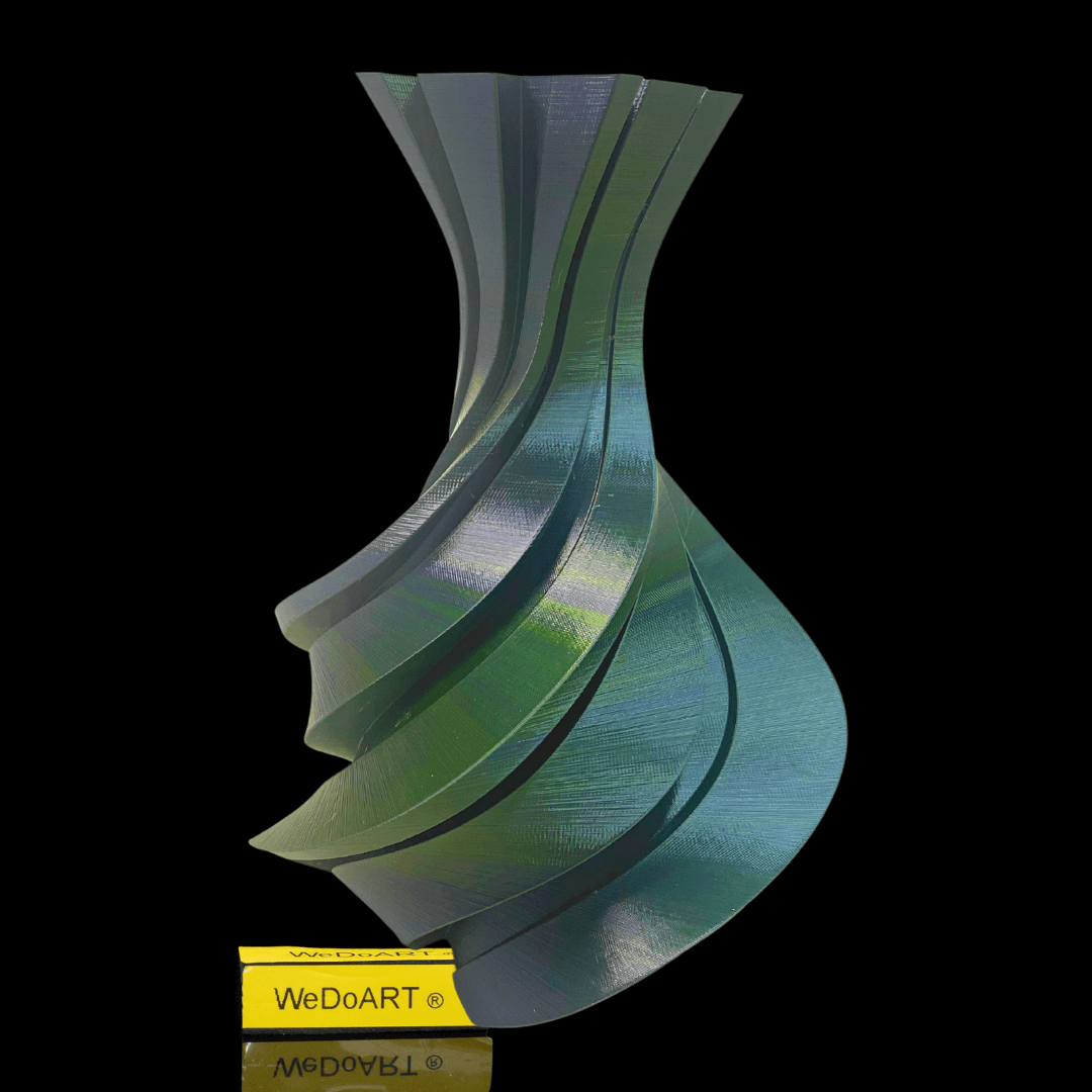 Colorful Spiral Vase 3d print 17 cm tall - WEDOART-IL