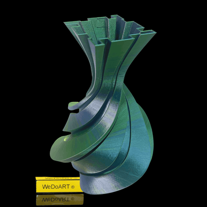 Colorful Spiral Vase 3d print 17 cm tall - WEDOART-IL