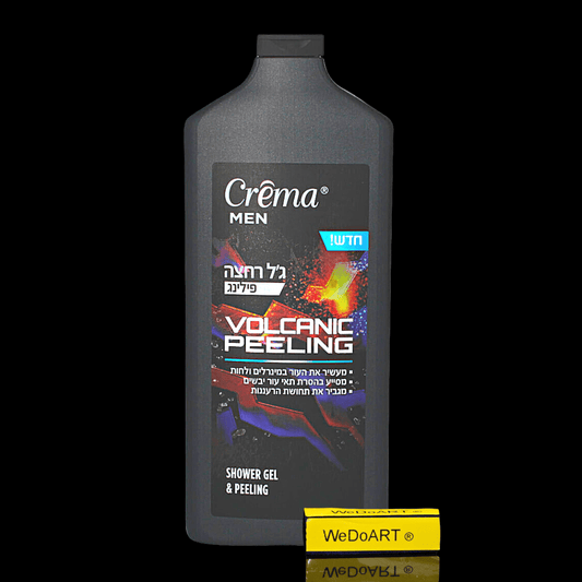 CREMA - MEN Volcanic Peeling Exfoliating shower gel 700 ml - WEDOART-IL