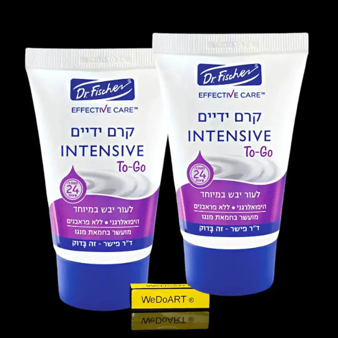 Dr. Fischer Effective Care intensive hand cream TO GO, two 50 ml tubes, front view