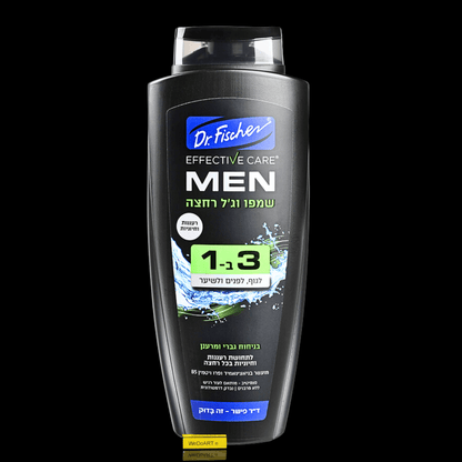 Dr. Fischer -Effective care MEN shampoo and shower gel 3 in 1 700 ml - WEDOART-IL