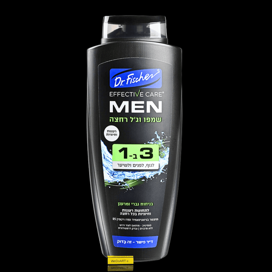 Dr. Fischer -Effective care MEN shampoo and shower gel 3 in 1 700 ml - WEDOART-IL