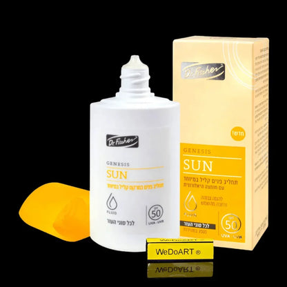 GENESIS SUN SPF50 face lotion for all skin types, 50 ml, alternate packaging view by Dr. Fischer