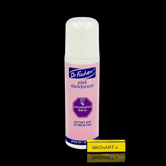 Dr. Fischer pink roll-on deodorant, 100 g bottle