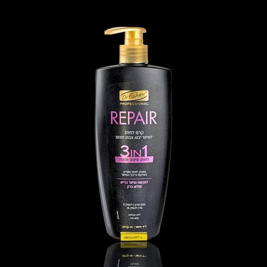 Dr. Fischer - REPAIR 3IN1 Feuchtigkeitscreme für trockenes, gefärbtes und geschädigtes Haar 400 ml Dr. Fischer