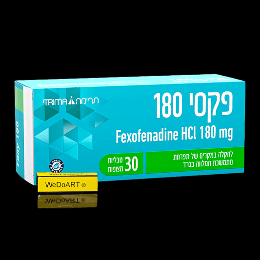 Fexofenadine HCI 180 mg 30 tablets - WEDOART-IL