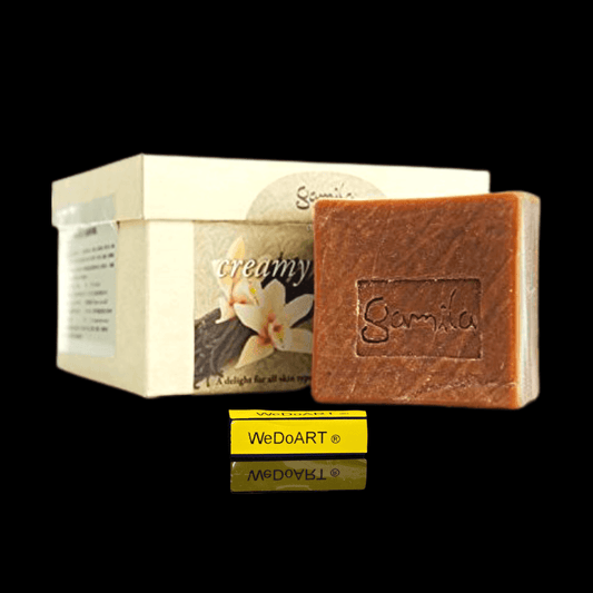 Gamila Secret Handmade 100% Natural Creamy Vanilla Soap Bar 115 gr - WEDOART-IL
