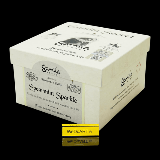 Gamila Secret Handmade100% Natural Spearmint Sparkle Soap Bar 115 gr - WEDOART-IL