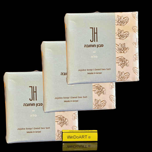 Jojoba Salt soap 3x 100 g 100% pure extracted from the seed of the jojoba plant - WEDOART-IL