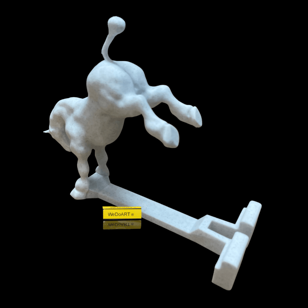 kicking horse phone/tablet holder Marble 3D print - WEDOART-IL