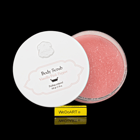 Laline body scrub Vanilla  Pink Pepper 500gr-17.8oz - WEDOART-IL