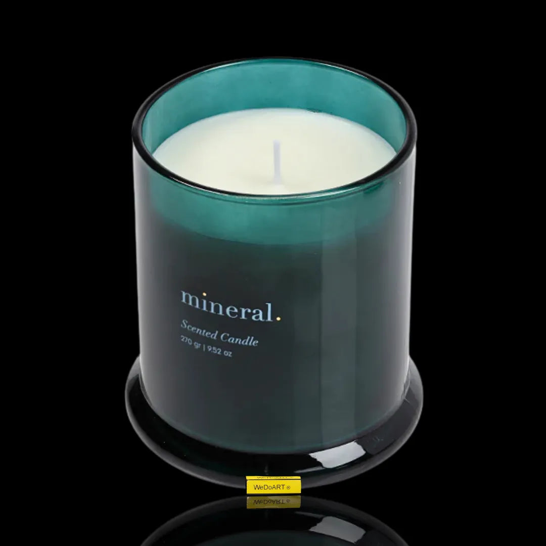 LALINE- Mineral scented Glass Candle with Lid 270 gram LALINE