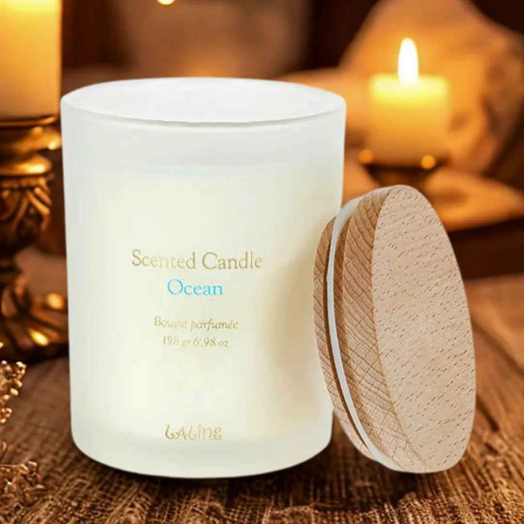 LALINE- scented Candle OCEAN scent 198 gram LALINE