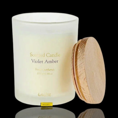 LALINE- scented Candle VIOLET AMBER scent 198 gram LALINE