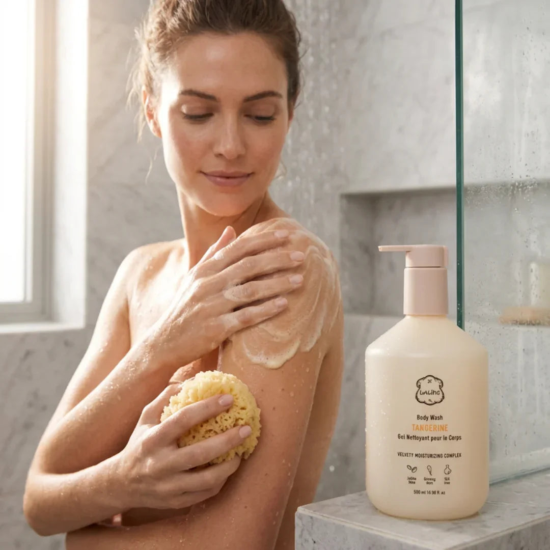Laline Tangerine Shower Gel 500ml – Zesty Cleanse! LALINE