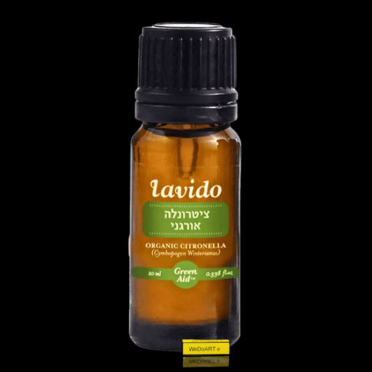 Lavido -Organic citronella oil repels mosquitoes 10 ml - WEDOART-IL