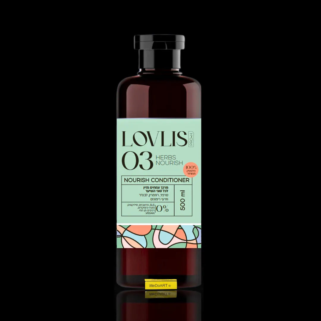 LOVLIS - Nourishing Conditioner 03 for all hair types - Nettle, Pomegranate and Lavender 500 ml LOVLIS