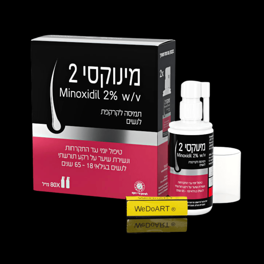 Minoxy 2 women daily treatment against baldness & hair loss 2*80 ml - WEDOART-IL