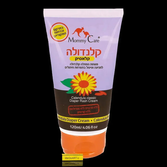 Mommy Care Natural Calendula Diaper Cream 120 ml purple and brown tube with orange cap