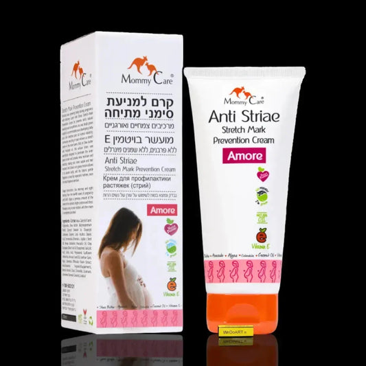 Mommy Care Anti Striae Stretch Mark Cream 200 ml white tube with orange cap and box