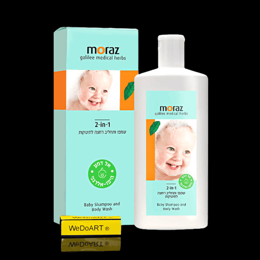 MORAZ- Non-Tear shampoo & baby shower lotion 2 in 1 500 ml - WEDOART-IL