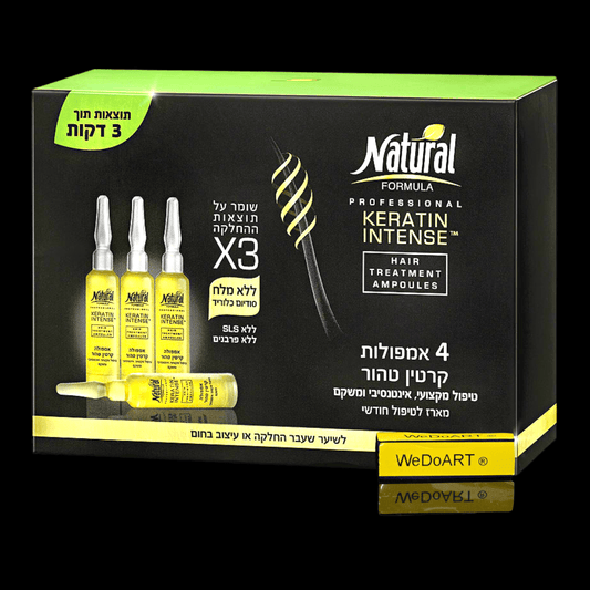 Natural Formula - Ampoules of pure keratin 4 ampoules for monthly treatment - WEDOART-IL