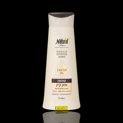 Natural Formula - Castor oil shampoo for weak, brittle & damaged hair 400 ml NATURAL FORMULA