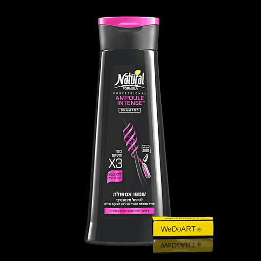 Natural Formula - Intense ampoule shampoo for dry colored and damaged hair 400 ml - WEDOART-IL