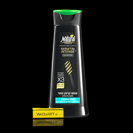 Natural Formula - Intense pure keratin shampoo prevents dandruff 400 ml - WEDOART-IL