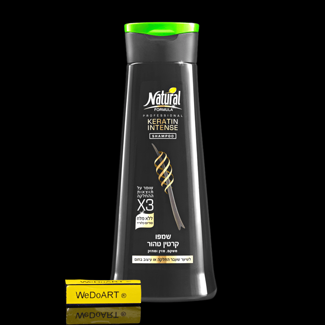 Natural Formula - Pure Keratin Intense Hair Shampoo 400 ml - WEDOART-IL