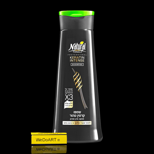 Natural Formula - Pure Keratin Intense Hair Shampoo 400 ml - WEDOART-IL