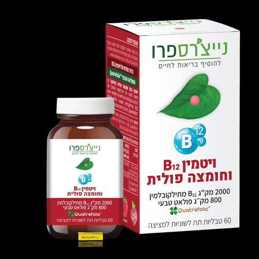 NATURE'S PRO Berry flavored vitamin B12 and folic acid tablets 60 sublingual lozenges - WEDOART-IL