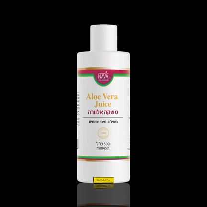Nava aloe vera drink with herbs 500 ml bottle, front view