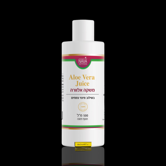 Nava aloe vera drink with herbs 500 ml bottle, front view