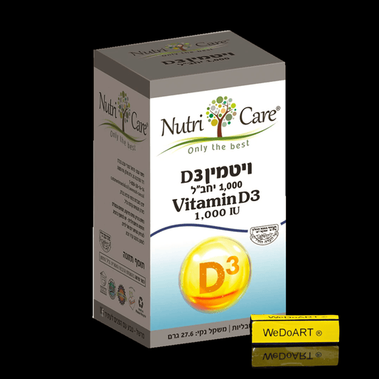 Nutri Care - Vitamin D3 1000 IU 120 tablets - WEDOART-IL