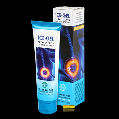Roots ice gel 100 ml tube beside its box