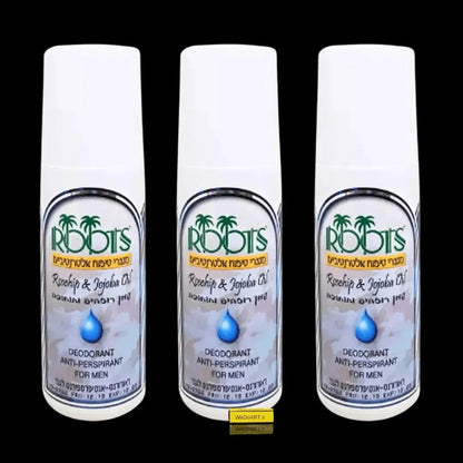 Roots - Alkoholfreies Antitranspirant-Deodorant für Männer, Waldduft für empfindliche Haut 3x100 ml ROOTS Botanical