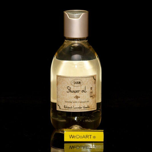 Sabon Shower Oil Patchouli Lavender Vanilla 300ml 10.5Fl.oz - WEDOART-IL