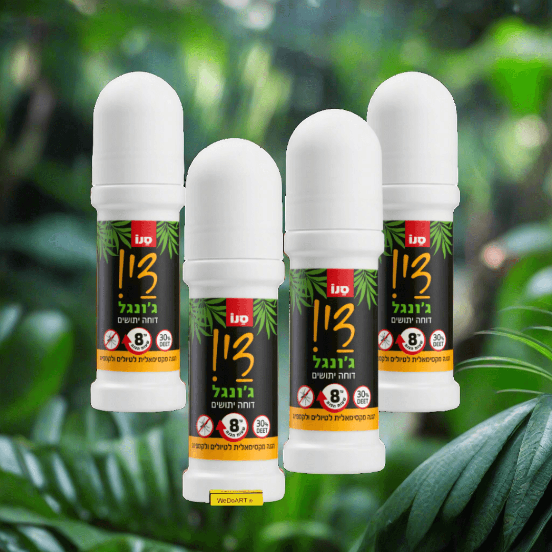 Sano Dai! Jungle roll-on mosquito repellent for hiking and camping 4 bottles 4x 50 ml - WEDOART-IL