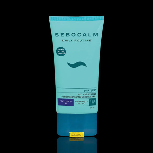 SeboCalm Daily Routine pro-vitamin B5 facial soap, 170 ml turquoise tube with blue cap