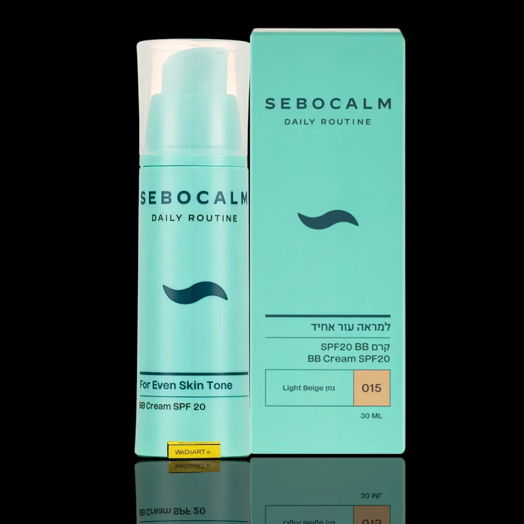 SeboCalm Daily Routine BB cream SPF20 shade 015 light beige 30 ml tube, front view