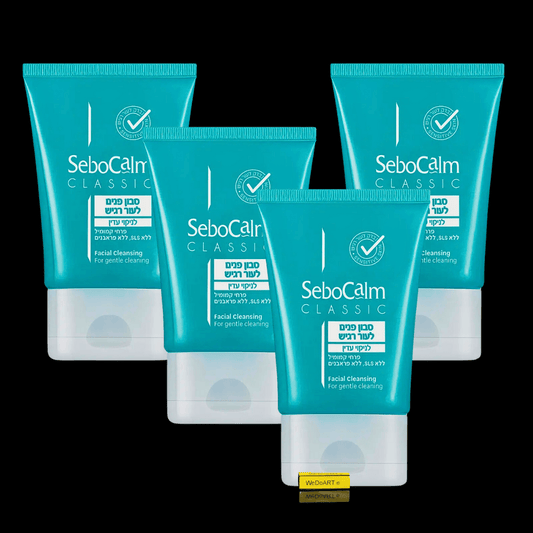 SeboCalm - Facial Cleansing for Sensitive Skin -4 x 100 ml - WEDOART-IL