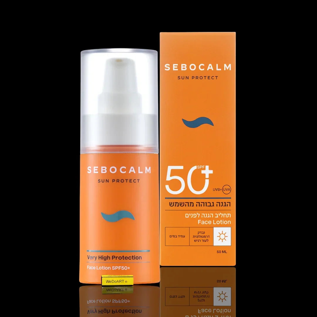 SeboCalm SUN PROTECT protective facial lotion SPF50 50 ml tube, front view